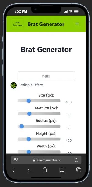 Can I use brat generator on mobile